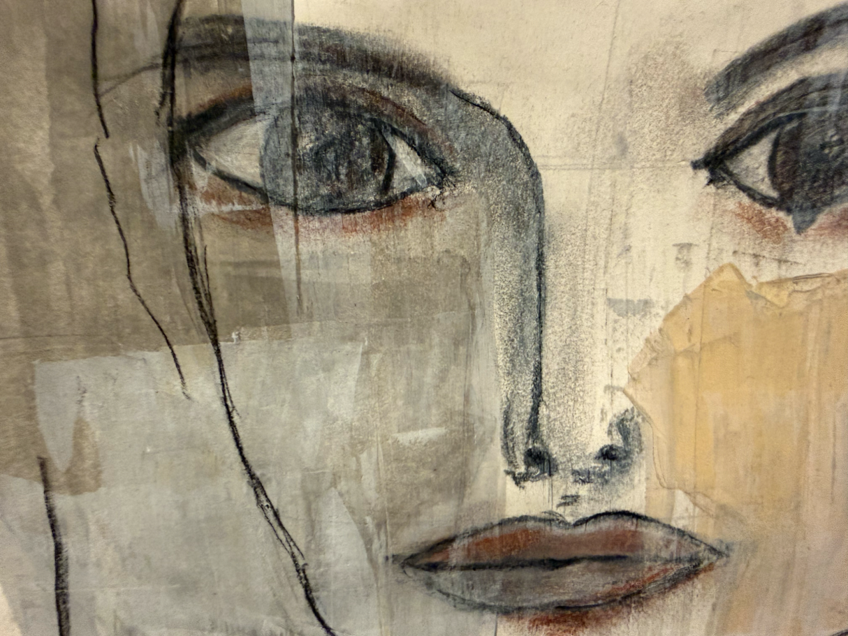 Kraft und Würde sind Ihr Gewand - Acryl & Kohle Kraft und Würde sind Ihr Gewand - Acryl & Kohle