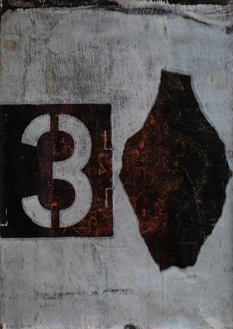 Drei - Monoprint Drei - Monoprint