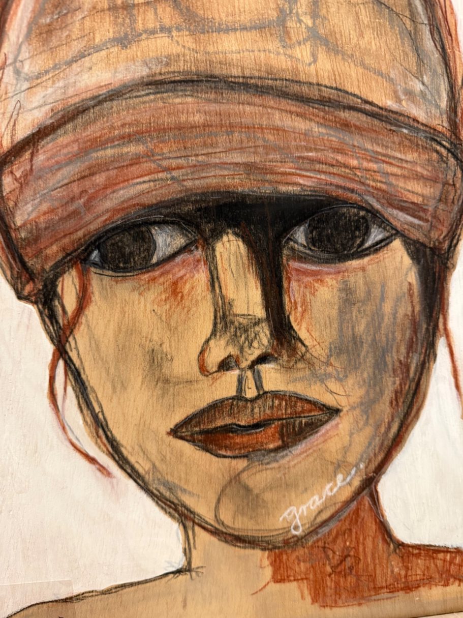 Grace - Acryl & Kohle Grace - Acryl & Kohle