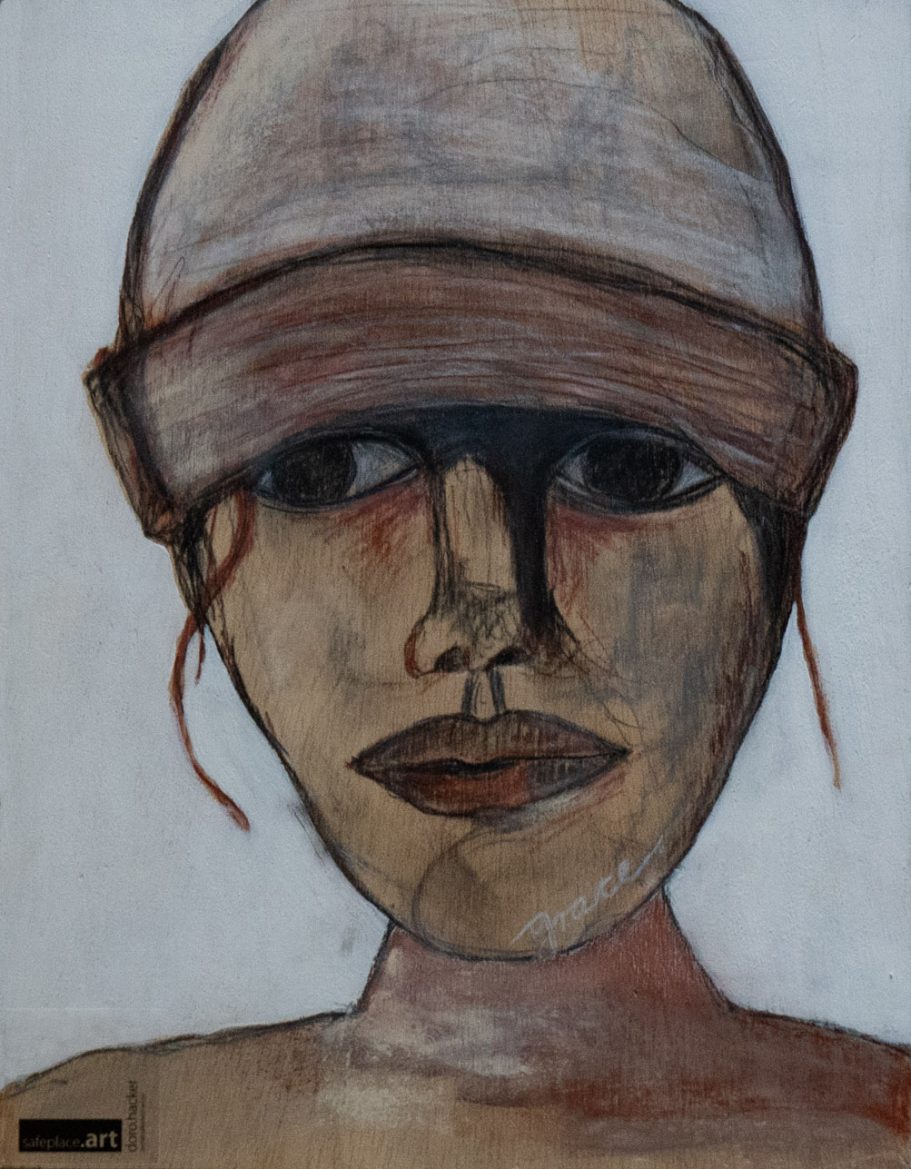 Grace - Acryl & Kohle Grace - Acryl & Kohle
